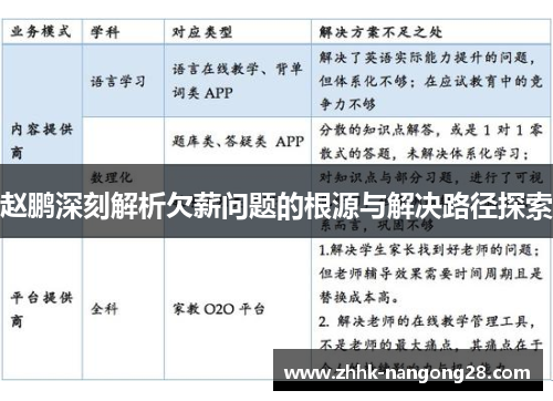 赵鹏深刻解析欠薪问题的根源与解决路径探索
