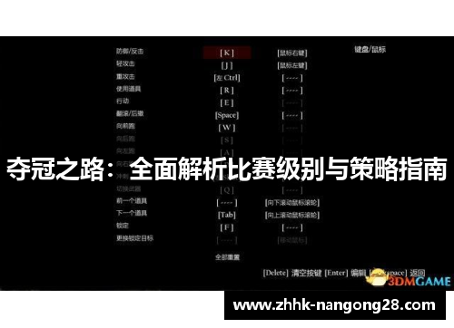 夺冠之路：全面解析比赛级别与策略指南