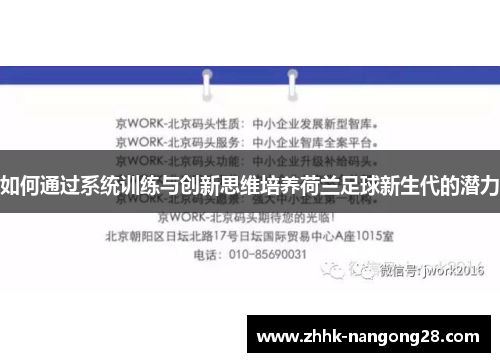 如何通过系统训练与创新思维培养荷兰足球新生代的潜力